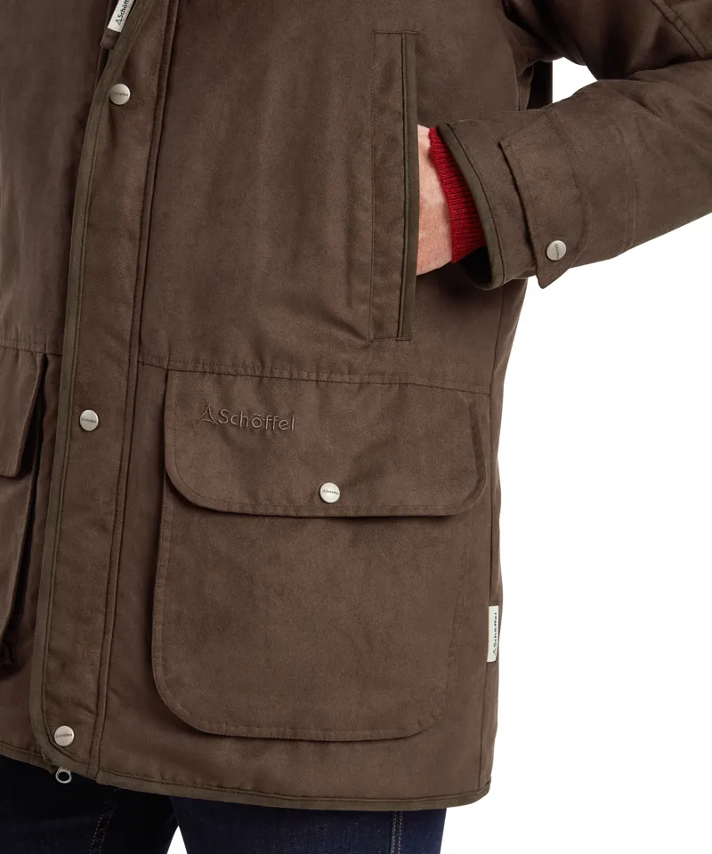 Schoffel Oundle Country Coat - Coffee Bean-8