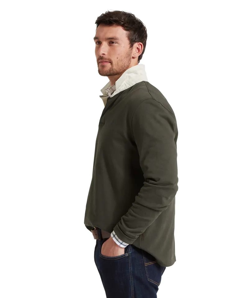 Schoffel Porthallow Peat Green Rugby Shirt-2
