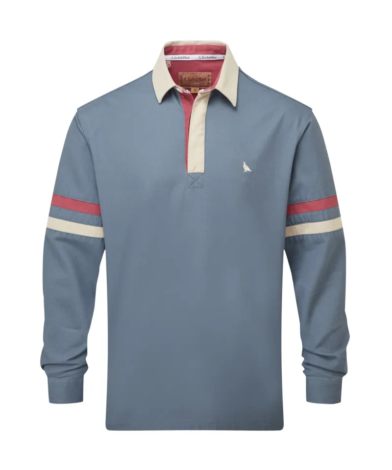 Schoffel Truro Deck Shirt - Dark Pigeon Blue