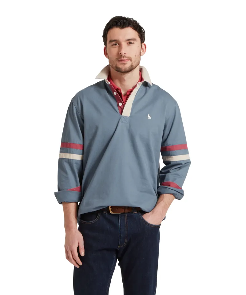 Schoffel Truro Deck Shirt - Dark Pigeon Blue-1