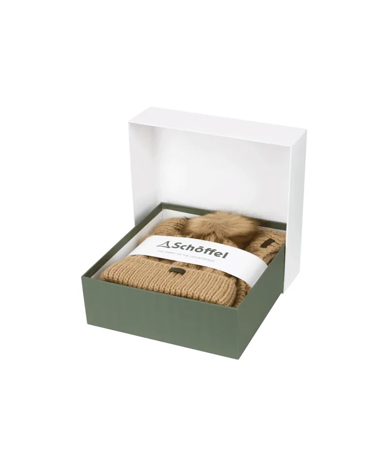 Schoffel Bakewell Hat And Scarf Set - Oat