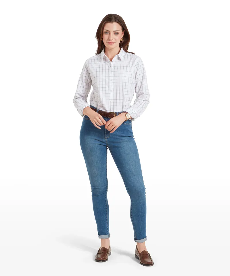 Schoffel Blakeney Shirt - Vintage Navy Check-2