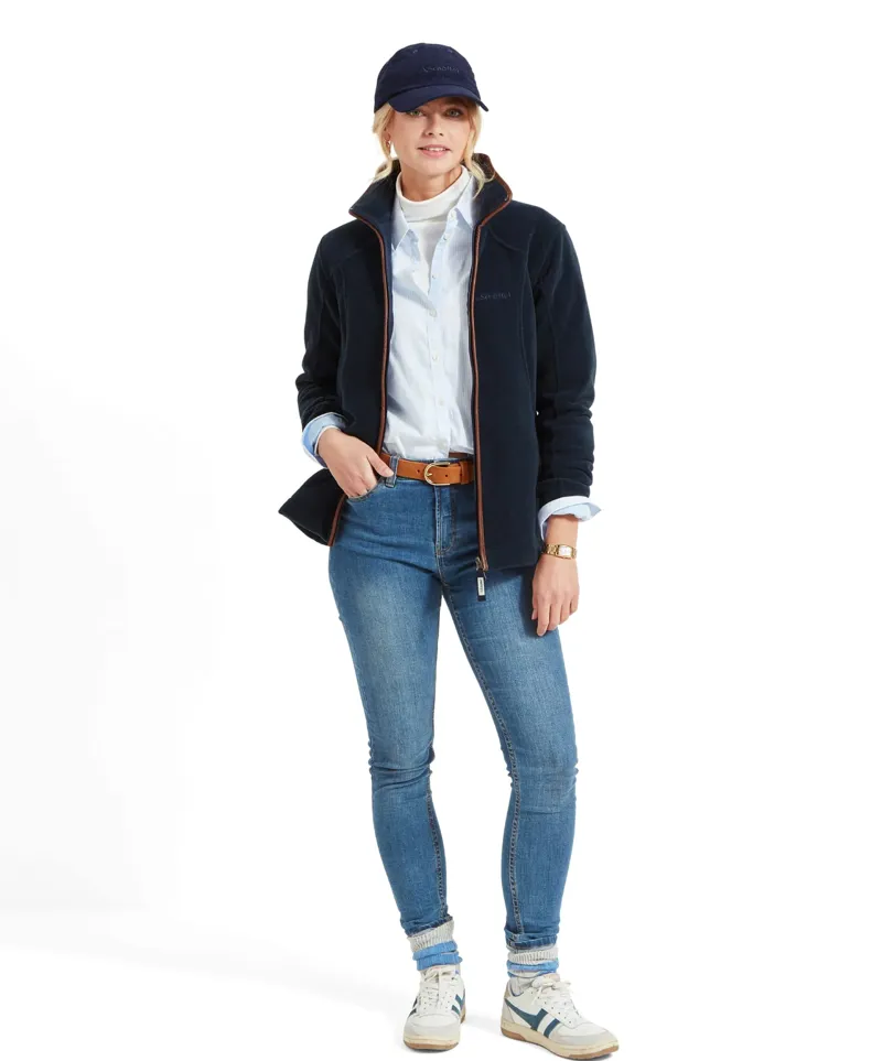 Schoffel Ladies Burley Fleece Jacket - Navy