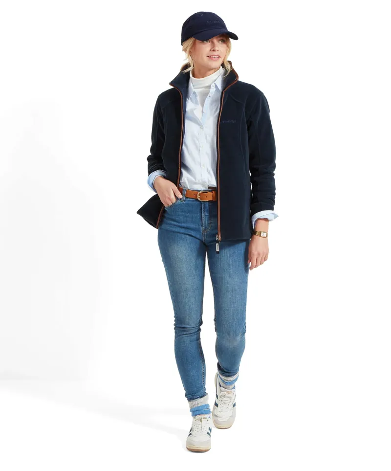 Schoffel Ladies Burley Fleece Jacket - Navy-4