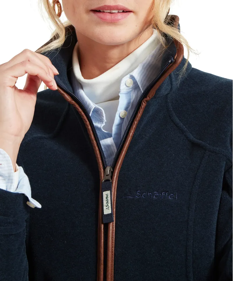 Schoffel Ladies Burley Fleece Jacket - Navy-6