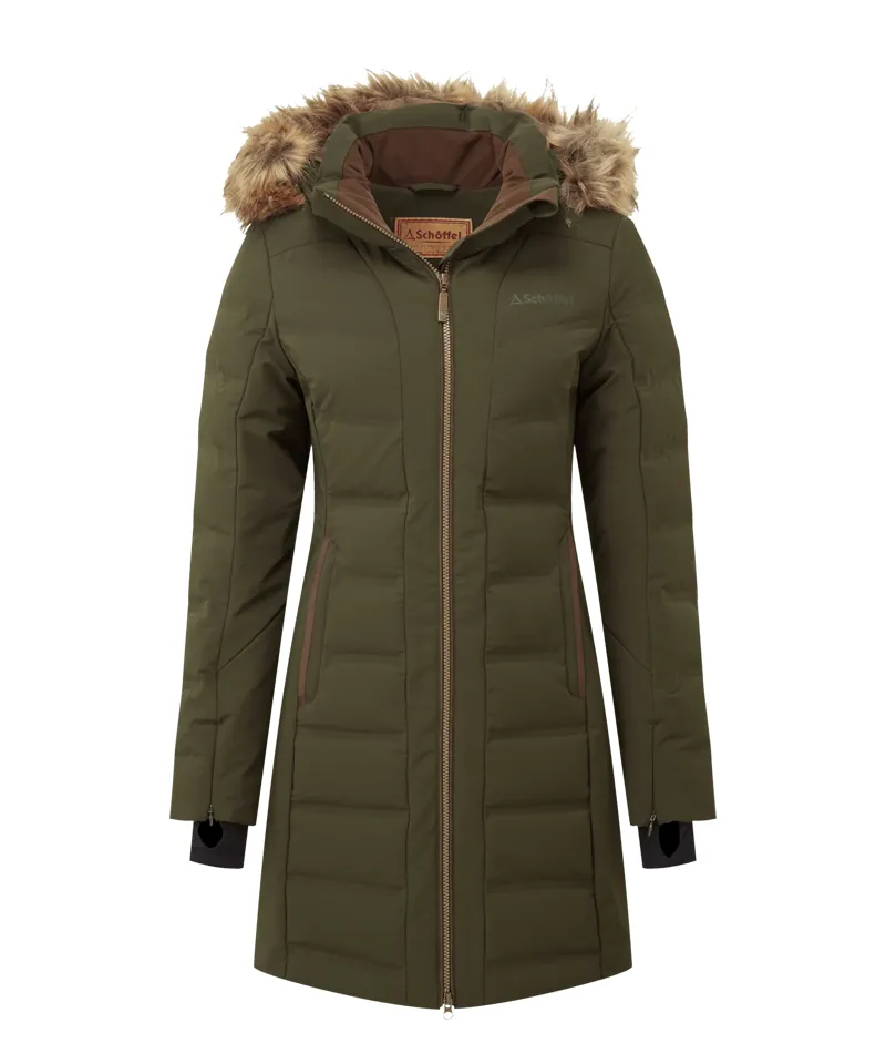 Schoffel Hurlingham Waterproof Down Coat - Forest-12
