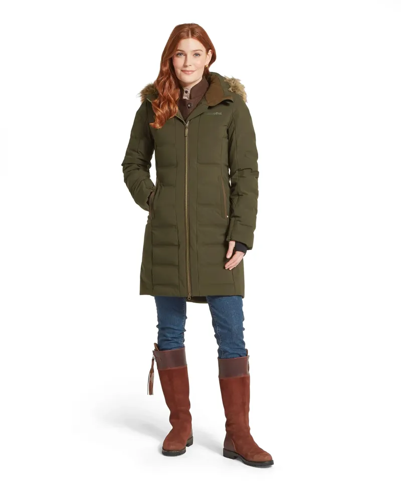 Schoffel Hurlingham Waterproof Down Coat - Forest-1