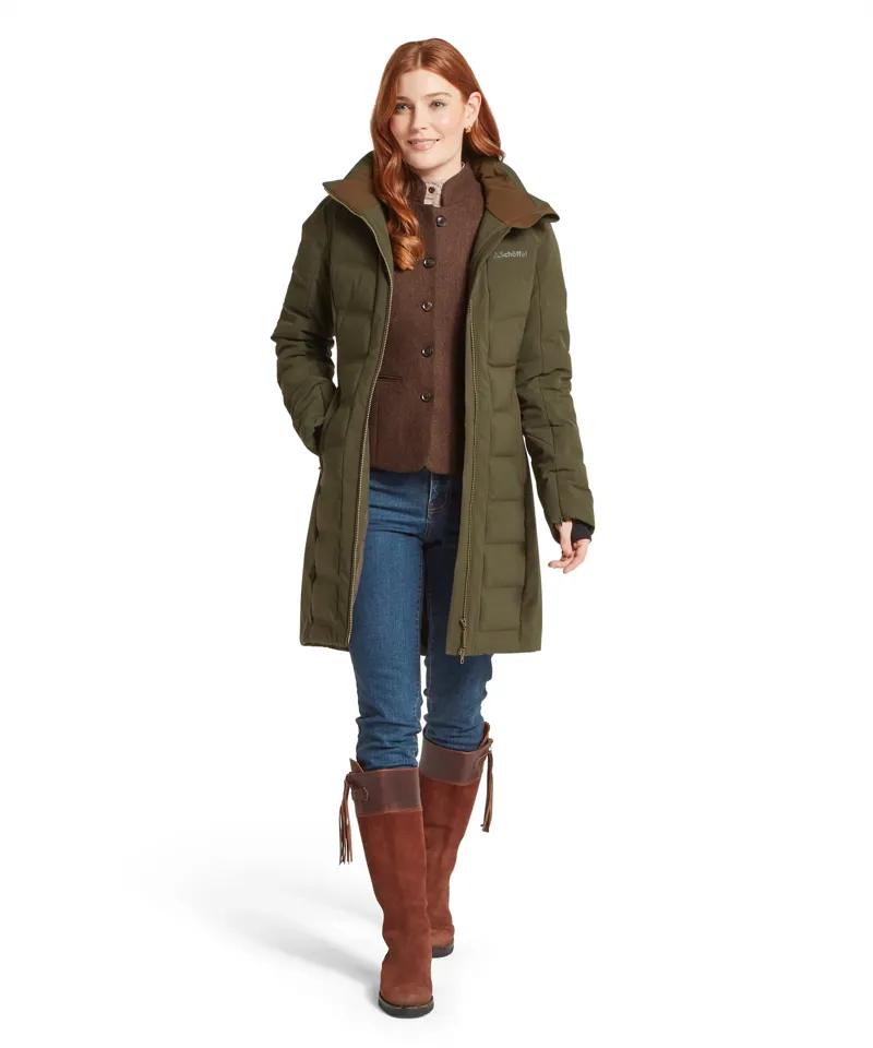 Schoffel Hurlingham Waterproof Down Coat - Forest-5