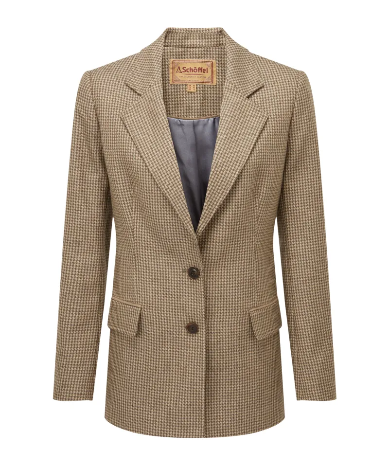 Schoffel Isla Houndstooth Tweed Blazer-10