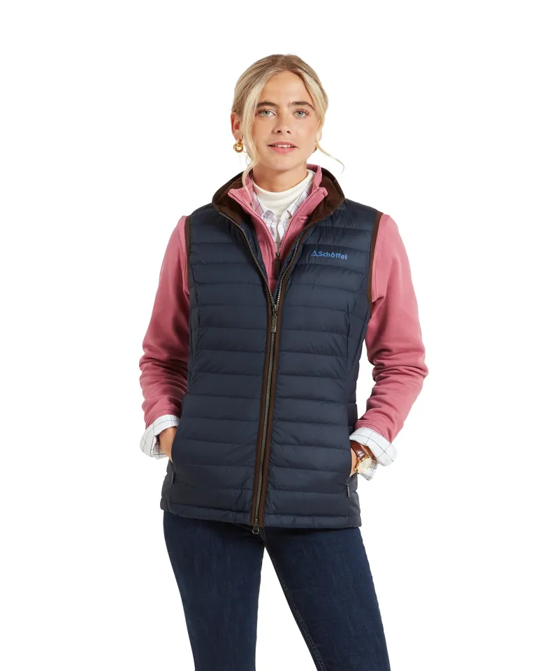 Schoffel Launde Down Gilet - Petrol Blue-4