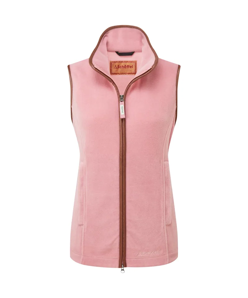Schoffel Lyndon Fleece Gilet - Antique Rose-6
