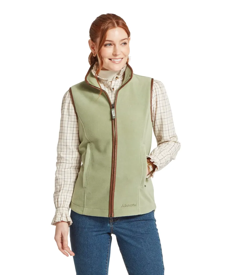 Schoffel Lyndon Fleece Gilet - Sage Green