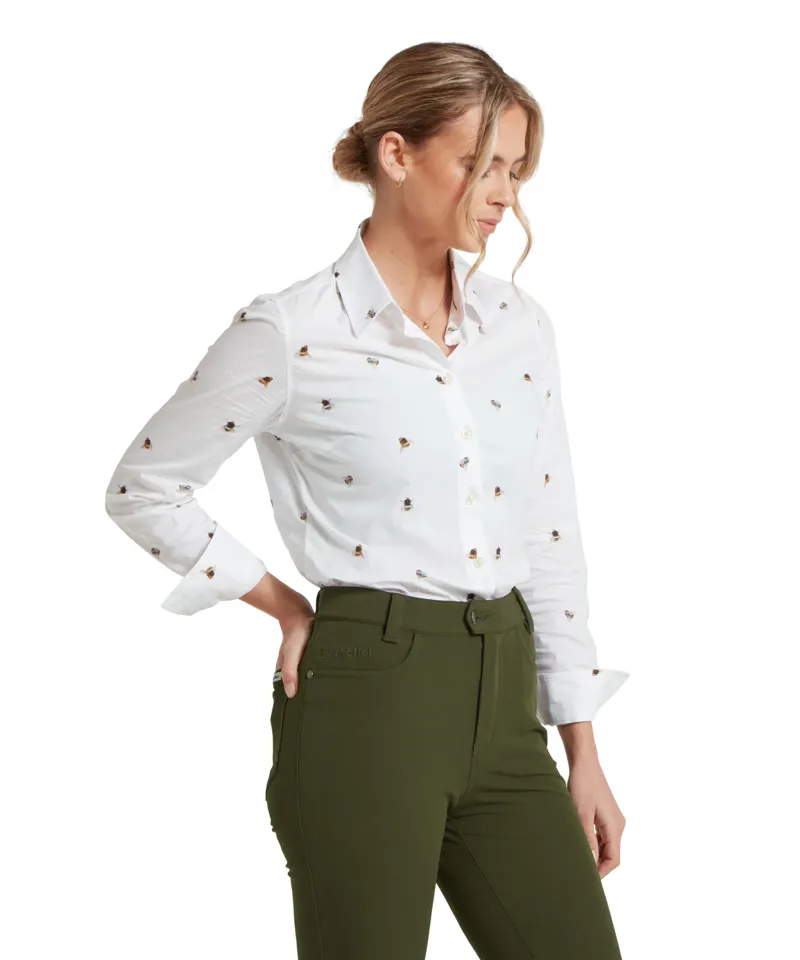 Schoffel Norfolk Shirt - Printed Bee-2