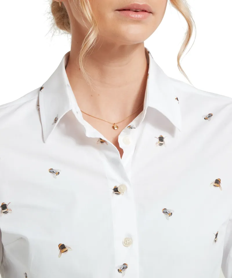 Schoffel Norfolk Shirt - Printed Bee-4