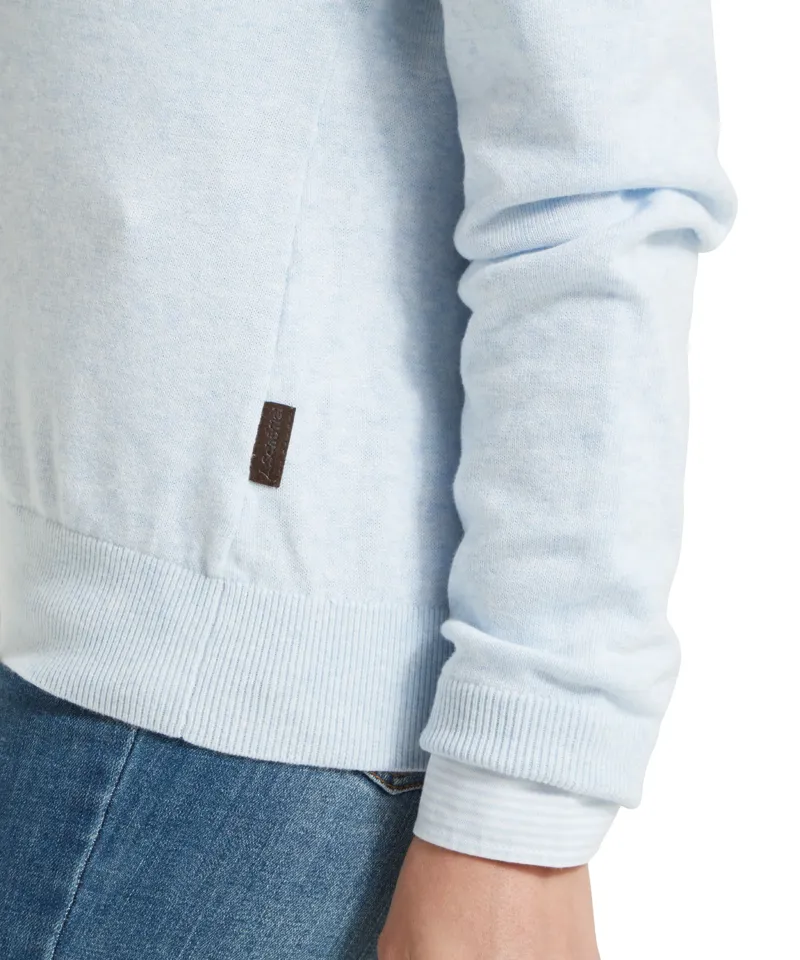 Schoffel Polperro Pima Cotton Quarter Zip - Blue Water-6