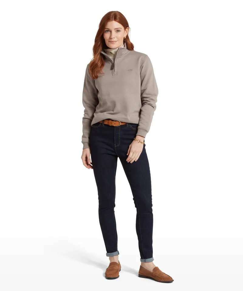 Schoffel Sennen Cove Quarter Zip Sweatshirt - Mushroom -2