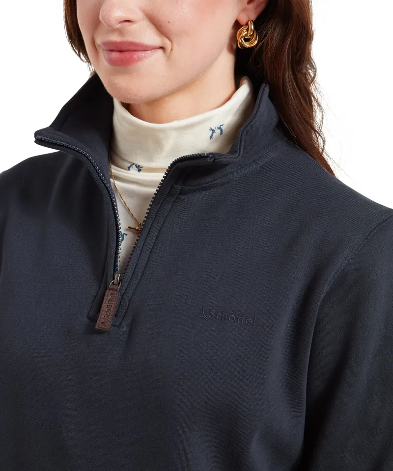 Schoffel Sennen Cove Quarter Zip Sweatshirt - True Navy-4
