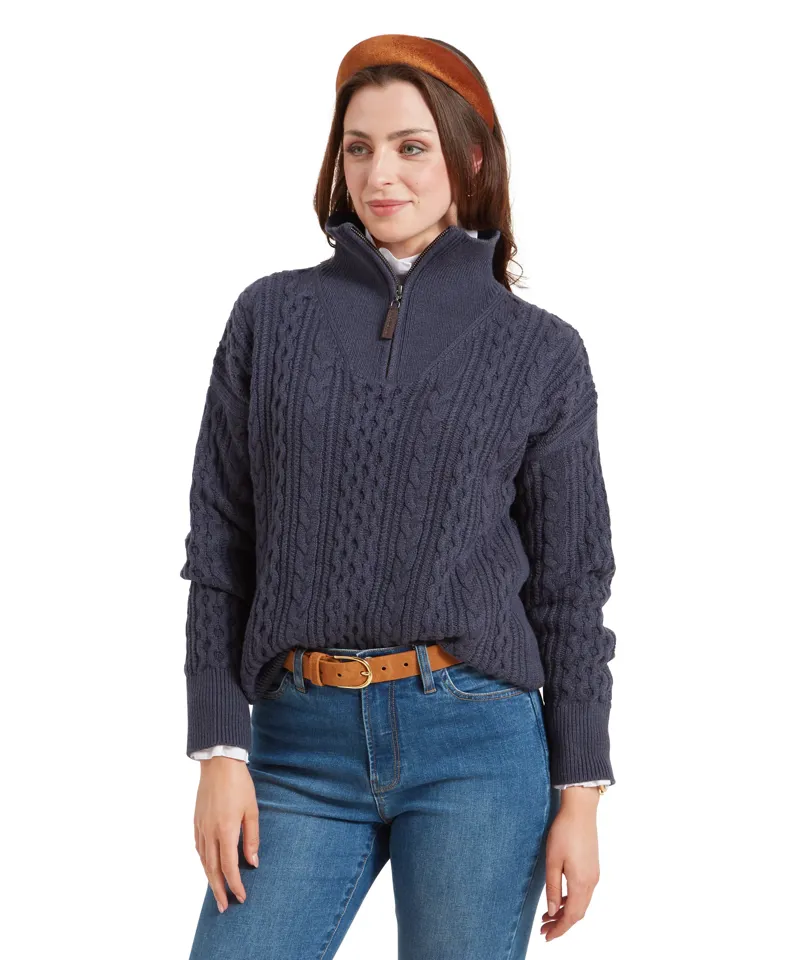 Schoffel Settle Quarter Zip - Slate Navy