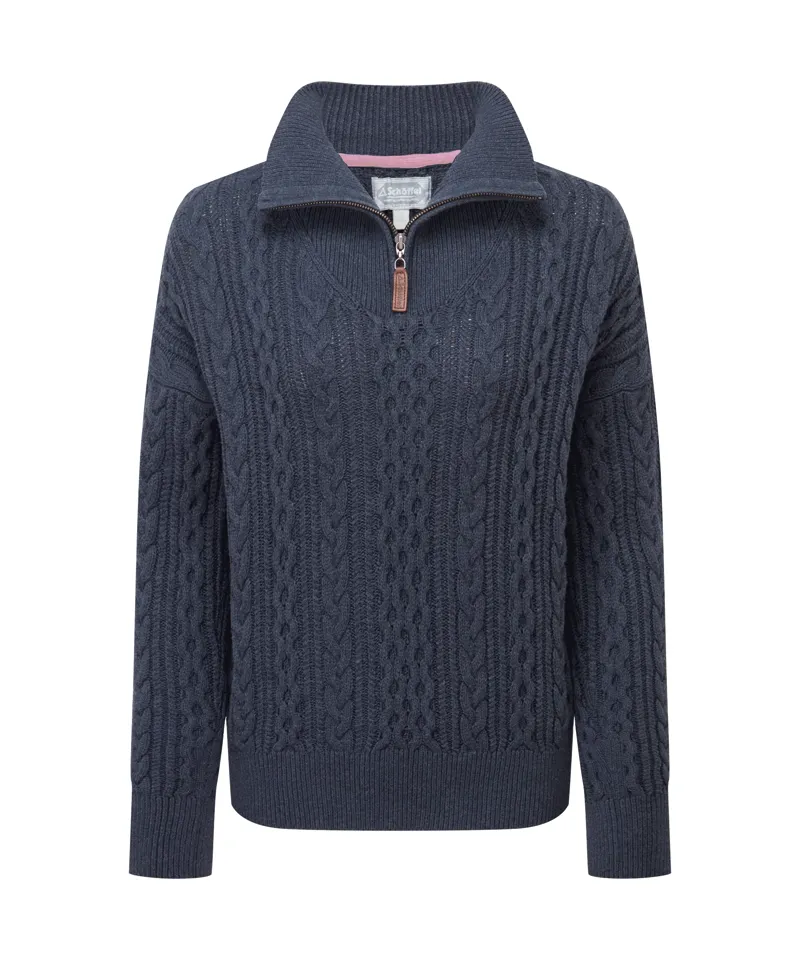 Schoffel Settle Quarter Zip - Slate Navy-5