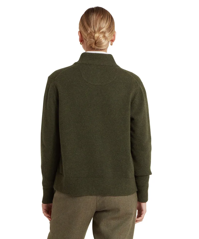 Schoffel Thoralby Quarter Zip Jumper - Loden-3