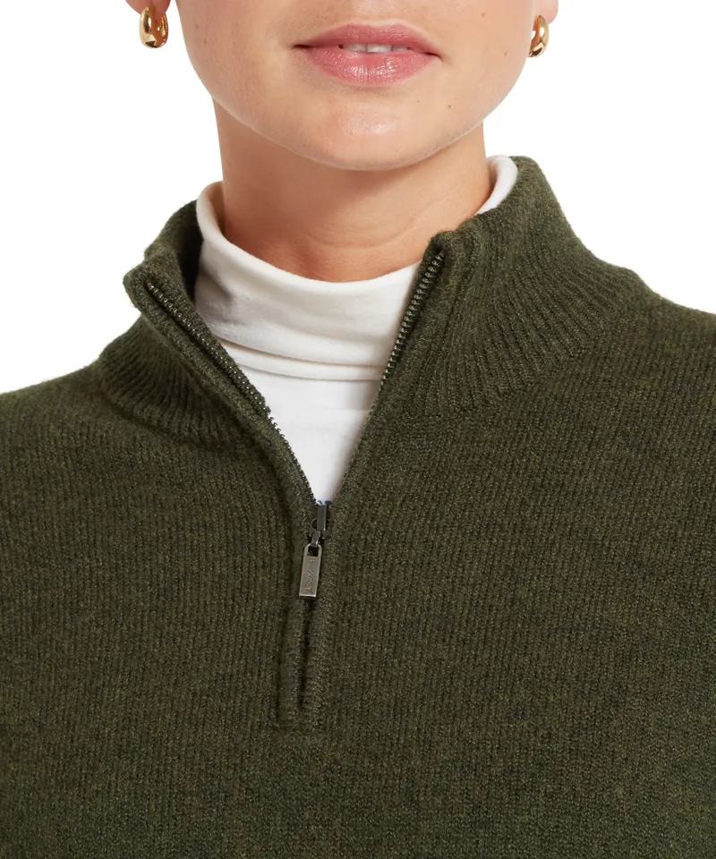Schoffel Thoralby Quarter Zip Jumper - Loden-4
