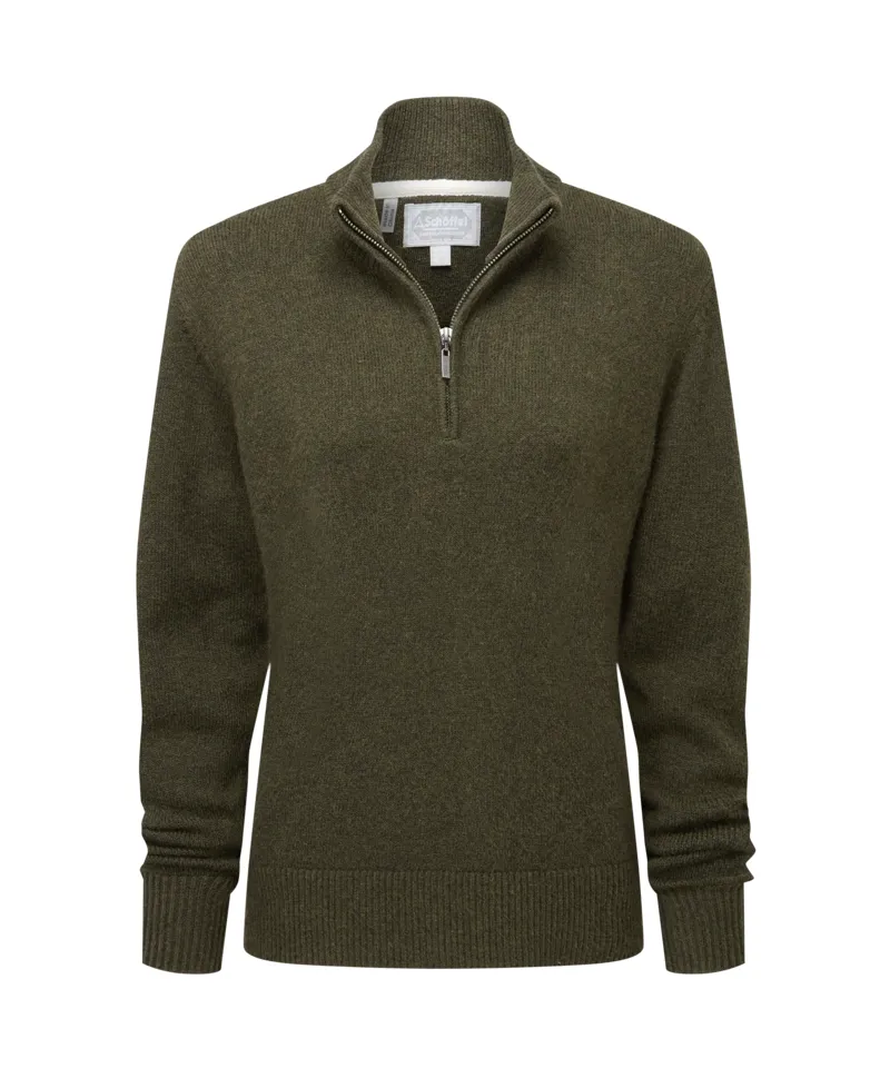 Schoffel Thoralby Quarter Zip Jumper - Loden-5