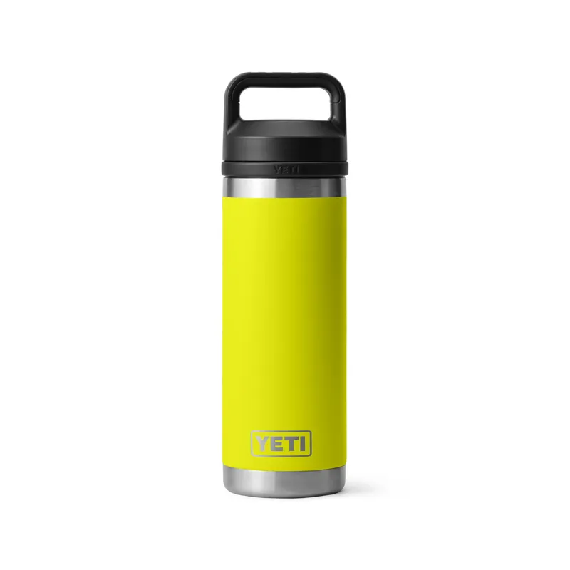 YETI Rambler 18 Oz Firefly Yellow Bottle With Chug Cap